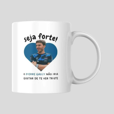 Caneca 'Seja Forte!' - Pierre Gasly