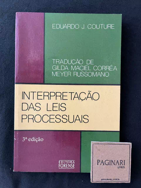 Interpretação das leis processuais 3ª ed.