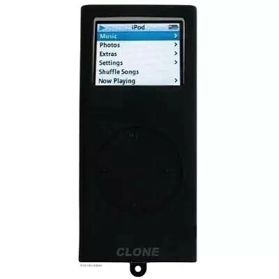 Capa de Silicone para iPod Nano Preta - Clone