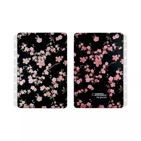 Capa e Contracapa By Gocase Classical Rose Black - Caderno Inteligente