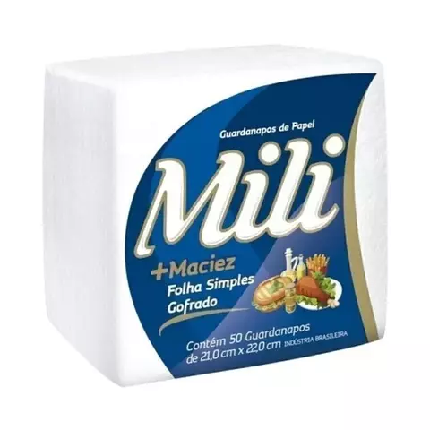 Guardanapo de Papel Mili 50 Unidades