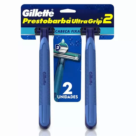 Aparelho Gillette Prestobarba Ultragrip Masculino 2 Unidades