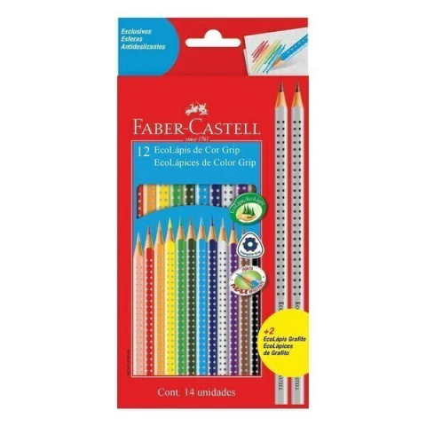 EcoLápis de Cor Grip +2 EcoLápis Grafite - Faber-Castell