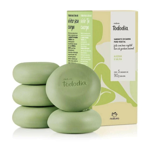 Tododia Pure Vegetable Soap Bar Rosemary and Sage - Natura
