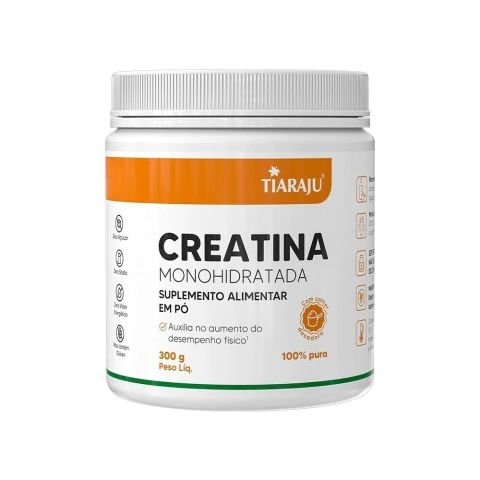 Creatina Monohidratada 300g 100% Pura - Tiaraju - comprar online
