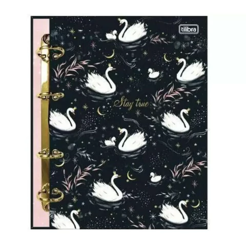 Caderno Argolado Colegial Star True Cisne 160 Folhas - Tilibra