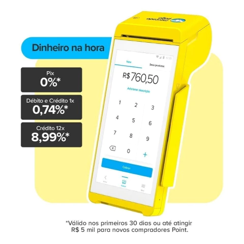 Maquininha de Cartão Point Smart 2 4g Wifi NFC - Mercado Pago - buy online
