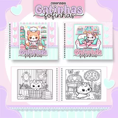 Gatinhas Fofinhas Big Livros de Colorir - Pamella Vieira