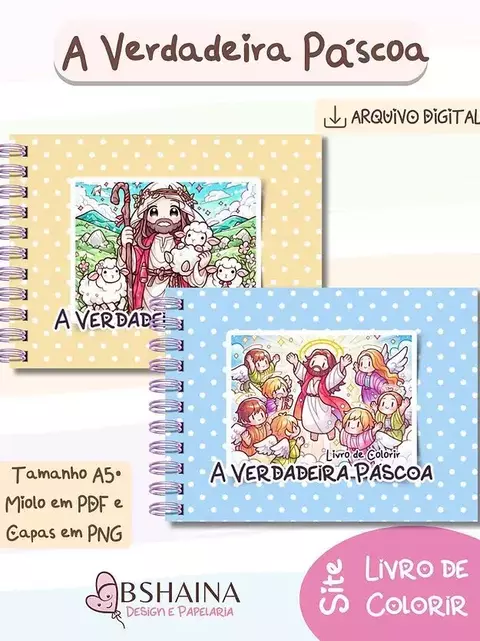 Livro de Colorir A Verdadeira Páscoa