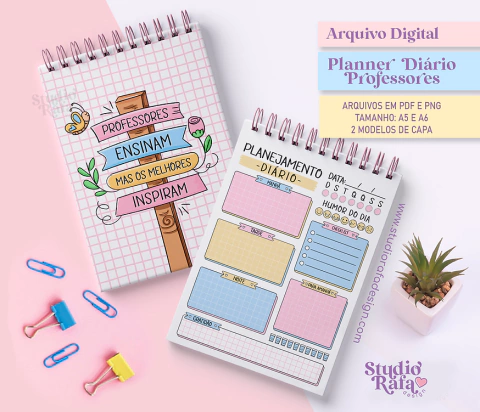 Planner Diário Professores #1 (arquivo digital)
