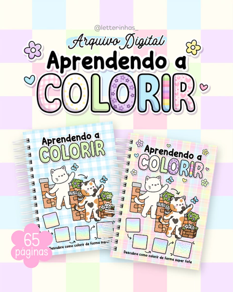 Aprendendo a Colorir - Letterrinhas
