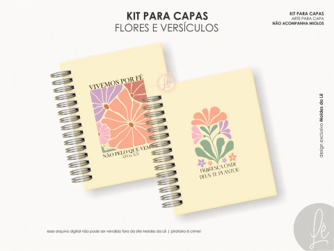 Combo Capas Agendas Cristãs - Moldes da Lê