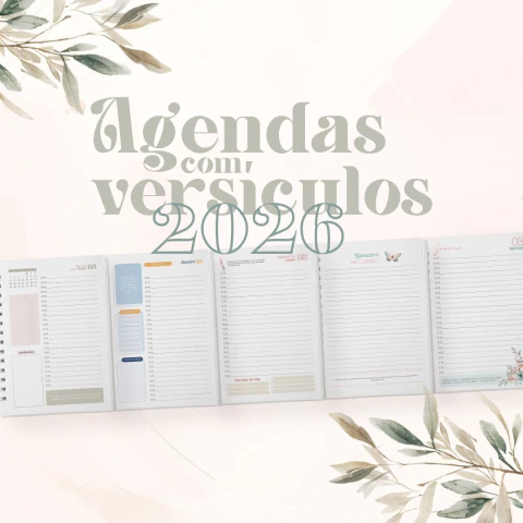 Pack Agendas com Versículos 2026 - Amarantto