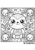 Livro de Colorir Bold and Easy Cute Kawaii