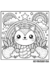 Livro de Colorir Bold and Easy Cute Kawaii - Nogrid Arquivos Digitais