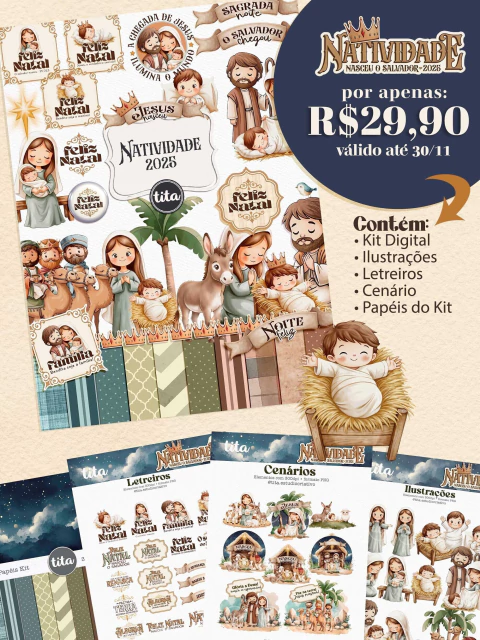 Natividade 2025 - Combo Ilustrações - Tita