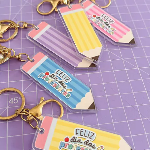 Arquivo Digital Dia dos Professores Chaveiro Lápis