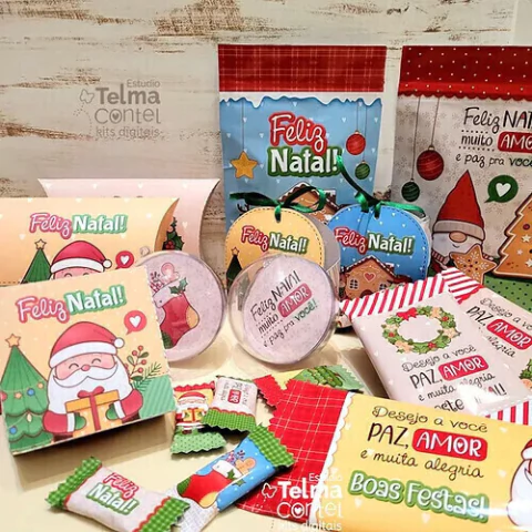 Kit Digital - Combo completo printables + canecas - Natal 2023