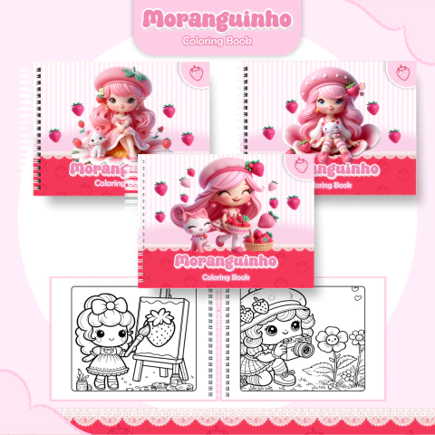 Livro de colorir Moranguinho