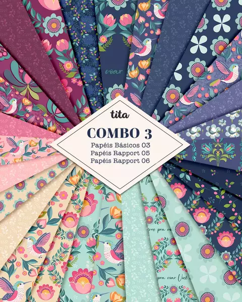 Pássaros - Combo Papéis 03 - comprar online