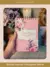 Planner Vintage Tons de Rosa 2025 e sem data Costura - Perfeito Miolo - loja online