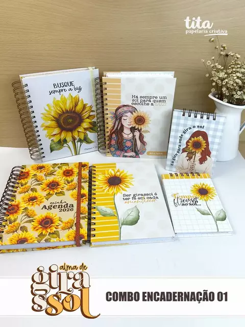 Alma de Girassol - Combo Encadernação