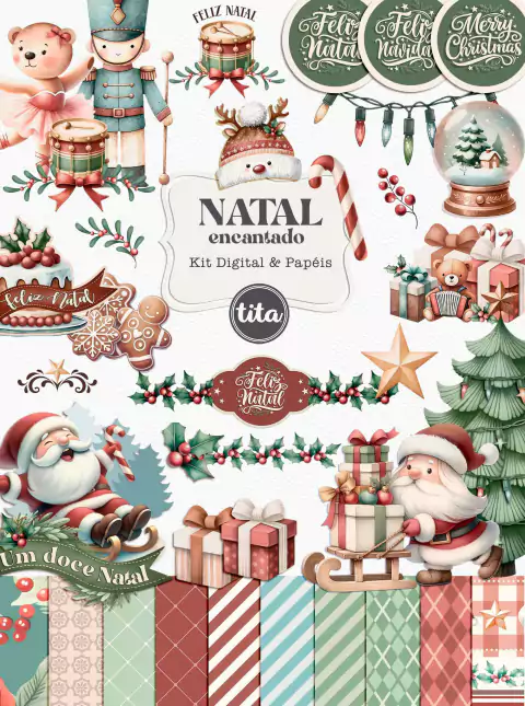 Natal Encantado - Combo Ilustrações - Tita