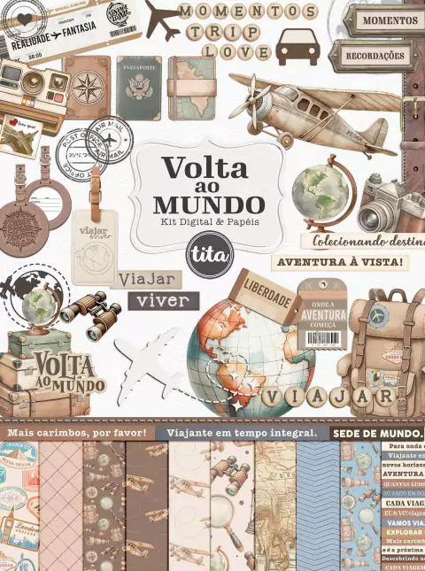 Volta ao Mundo - Combo Ilustrações