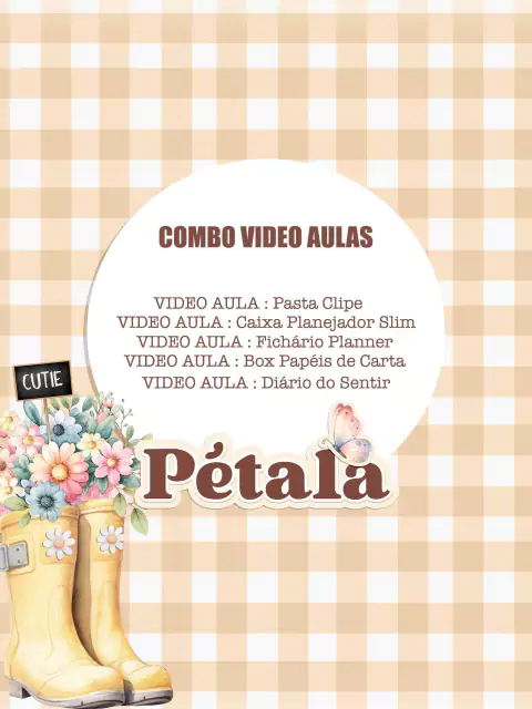 Pétala - Combo Video Aulas (Encadernação + Cartonagem)