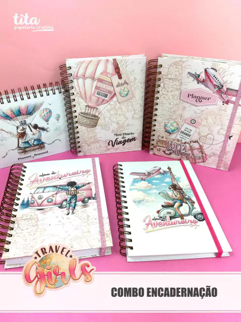 Travel Girls - Combo Encadernação