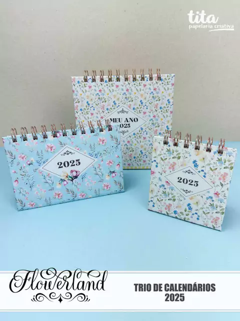 FlowerLand - Trio de Calendários 2025