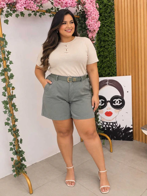 BERMUDA ERIKA PLUS SIZE