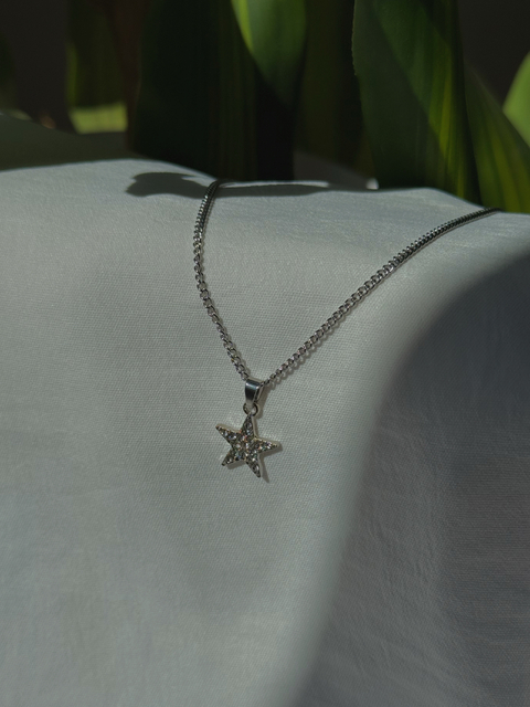 COLLAR PLATEADO ESTELLA