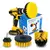 Kit com 3 escovas de limpeza para parafusadeira e furadeira, ideal para limpeza pesada e detalhada.