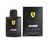 Frasco de perfume masculino Ferrari Black Eau de Toilette 125ml com embalagem.