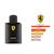 Frasco do perfume Ferrari Black Masculino Eau de Toilette 125ml, com detalhes sobre os acordes principais.