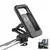 Suporte para celular ajustável e à prova d'água, ideal para motos e bicicletas, com rotação de 360°.
