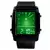 Relógio eletrônico masculino com luz LED verde, pulseira ajustável e design esportivo.