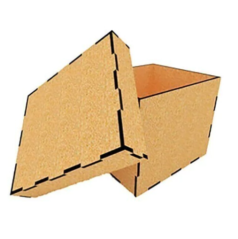 Caixa média MDF - Caixa: 15 x 15 x 5,3 cm. Tampa: 16 x 16 x 1,9 cm tipo sapatos