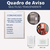 2 Display Parede Quadro Avisos Porta Folhas A4 Acrílico Vert - Industria Fenix