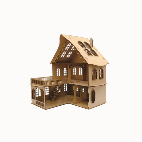 Kit Casa Bonecas 29 Moveis LOL POLLY CINDY NATURAL - DARAMA