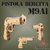 Quebra cabeças 3D Pistola Beretta M9A1 MDF Natural Darama