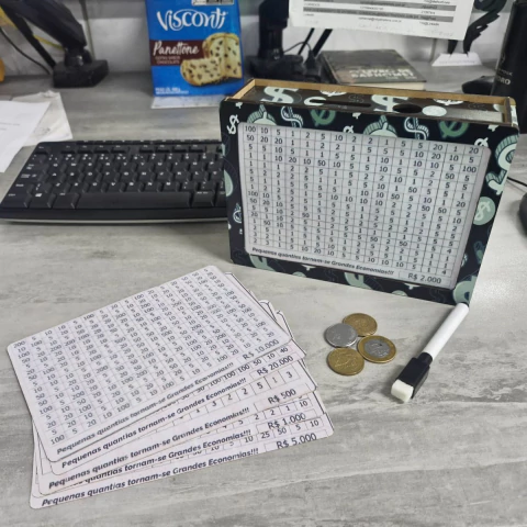 Cofre Guarda Dinheiro Woodbox Japone KAKEBO DESAFIO DINBLACK