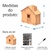Imagem do Cofrinho Cofre Dinheiro Woodbox Japones Poupança BANCO CASA K