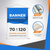 Banner Faixa Placa Lona Baner UV Personalizado 70x120 BASTAO