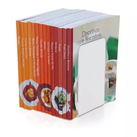 Bibliocanto Suporte Apoio Livro Aparador Lateral Par BRANCO