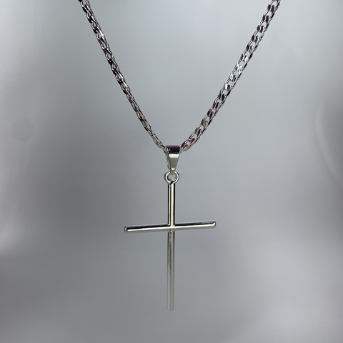 Corrente Grumet Masculina com Pingente - Prata - comprar online