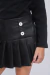 Short Saia Couro Fake Luluzinha - Caramello Moda Infantil para Meninas