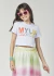 Conjunto Saia com Sobreposição Tule e Cropped Mylu - comprar online