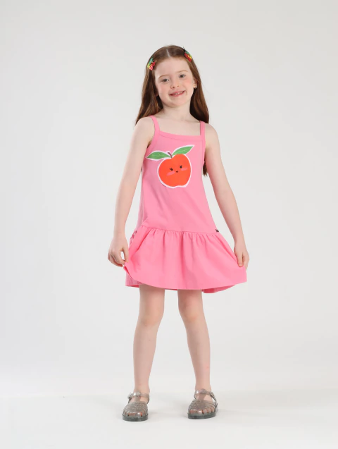 Vestido de Malha Estampa Maça - comprar online